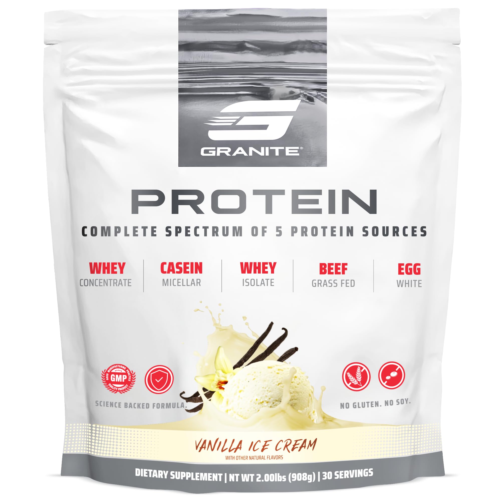 Granite Nutrition Protein Powder - Premium 5-Source