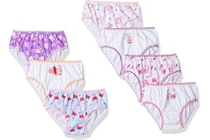 Peppa Pig girls 100% Combed Cotton Underwear in Sizes 2/3t, 4t, 4, 6 and 8