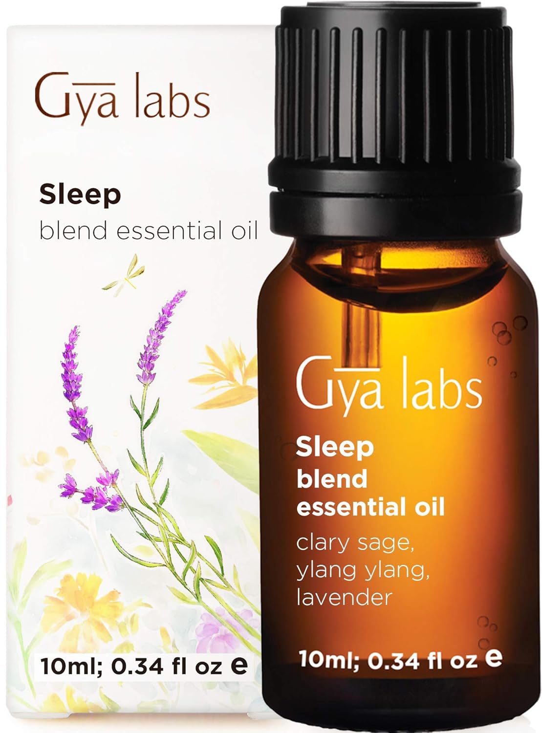 Gya Labs Breathe Essential Oil Blend - Peppermint & Eucalyptus for Sinus Relief & Congestion Relief (10ml) - 100% Pure Therapeutic Grade Aromatherapy Essential Oils Blends for Diffuser & Breathing : Beauty