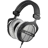 beyerdynamic DT 990 PRO Over-Ear Studio Monitor Headphones - Open-Back Stereo Construction, Wired (80 Ohm, Grey) (Renewed)