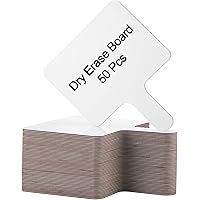 50 Pieces Dry Erase Answer Paddles Handheld Double Sided Paddles Mini White Boards Small White Board Dry Erase Signs Auction Paddles For Students Classroom Voting Bridal Shower Games - View #11