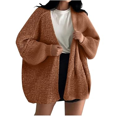 Cardigan Femme Grande Taille - Pull Manteau Léger Pour Printemps/automne, Style Décontracté