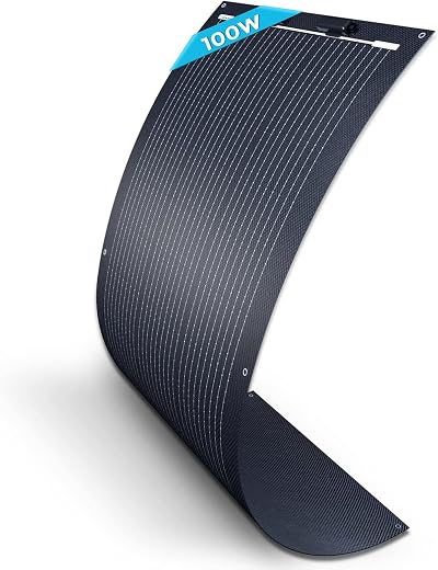 Renogy 100W Flexible Solar Panel 12V Mono Off-Grid Bendable Marine RV
