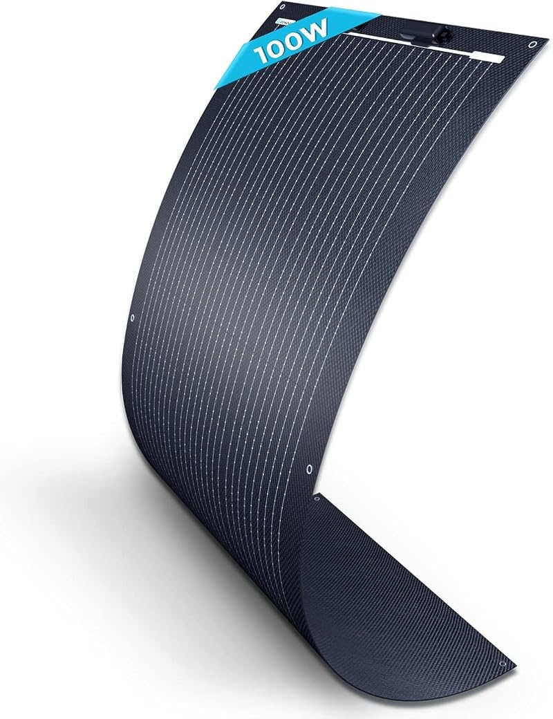 Renogy 100W Flexible Solar Panel 12V Mono Off-Grid Bendable Marine RV