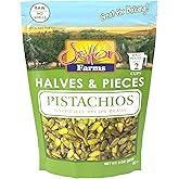 Setton Farms Shelled Pistachio Kernels, Halves &amp; Pieces Raw, 8 Ounce (No Shells, Raw, Unsalted) (Perfect for making Dubai Chocolate, and other Baking and Cooking Needs).