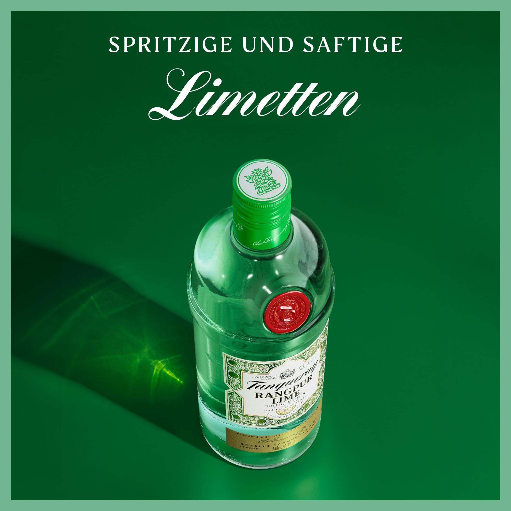 Tanqueray Rangpur Lime, Destillierter Gin, mit Zitrusfrische, aromatisiert, 5-fach destilliert auf englischem Boden, 41,3% Vol, 700ml Einzelflasche 5