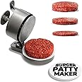 Shop Square Hamburger Press Patty Maker - Adjustable 1/4lb to 3/4lb Burger Press Maker with Ejector - Adjustable Thickness for Burgers, Crab Cakes, and Sausage - Patty Paper Included