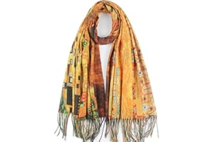 Umjetnost Soft Cashmere Feel Scarf For Women Winter Warm Scarves Large Shawl Wrap Monet Van Gogh Art Print
