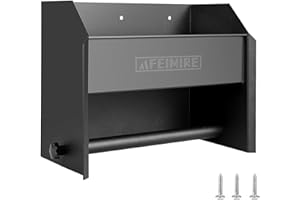 FEIMIRE Aluminum Work Station Storage Cabinet with Paper Towel Rack Organizer for Enclosed Race Trailer Shop Garage Storage, Enclosed Trailer Cabinet, Gifts Ideas for Men