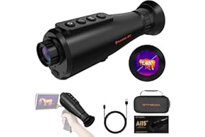 XYTEC Ai15 Thermal Monocular，[AI Super Resolution] Thermal Imaging Monocular 384x288 (50 Hz),1.43" Large AMOLED Display，12H Thermal Vision Monocular for Wildlife Viewing, Hunting & Outdoor