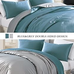 Redkey Queen Comforter Set Satin Silky Bedding