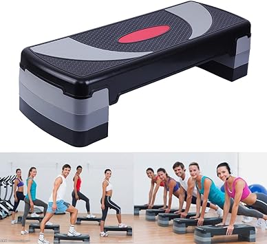 Paneltech 80cm/110cm 3 en 1 Steps Fitness Step de aeróbic step ...