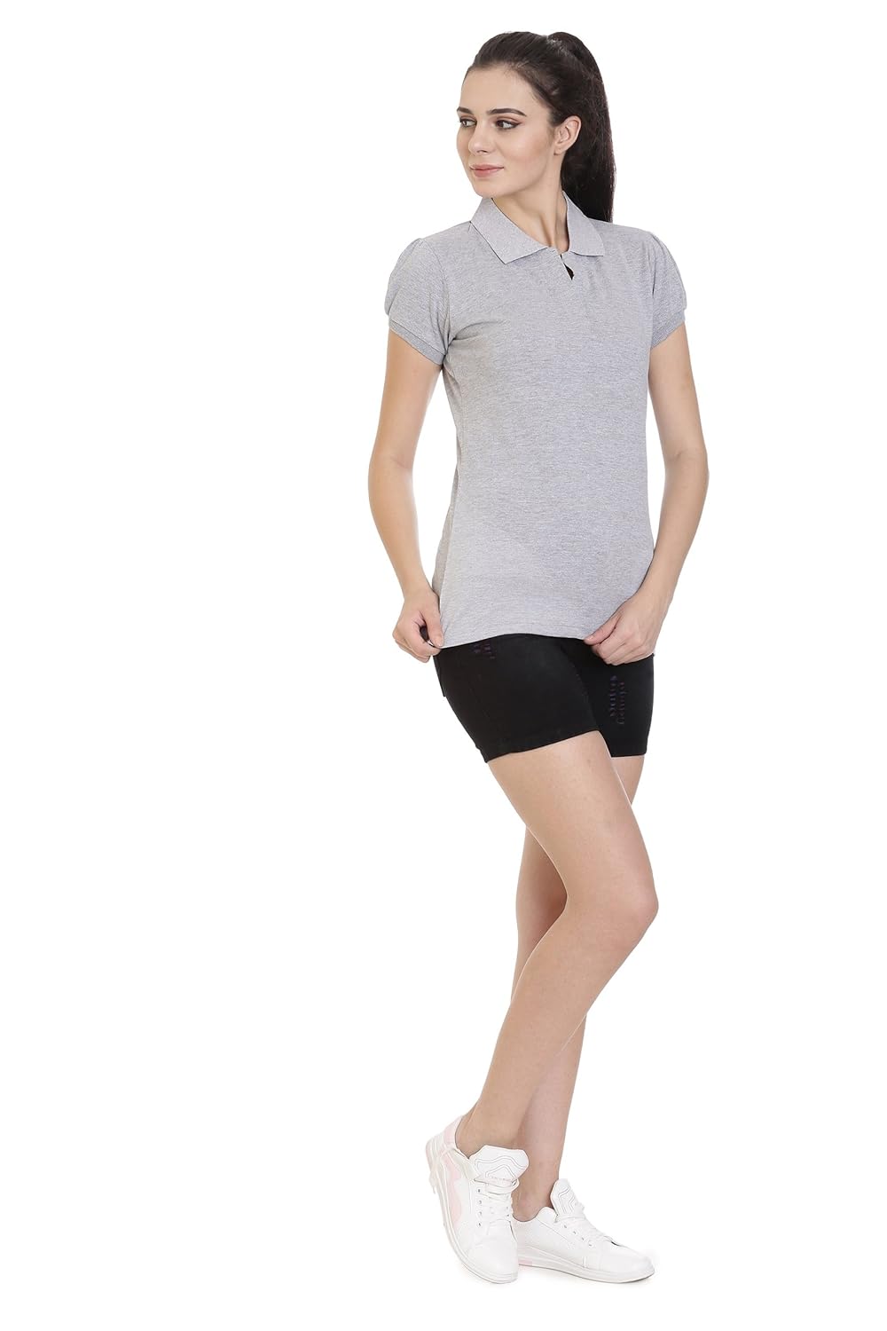 goldstroms women polo collar t-shirt/tee/top