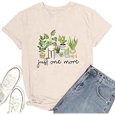 Women's Gardening Blouse Just One More Plant Lover Top Gardening Gift Succulent Plant Shirt