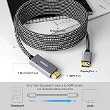 Benfei DisplayPort to HDMI 3m Cable Aluminum Shell Nylon Braided view 4