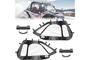 Ehaho Soft Upper Door Fit with Side Mirrors and Windshield, Compatible with Polaris RZR XP, Waterproof Upper Windows Cab Encl