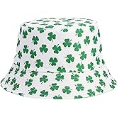 Lrastok Bucket Hat for Women Men, Cotton Reversible Double Side Wear Sun Hats Beach Fisherman Hat