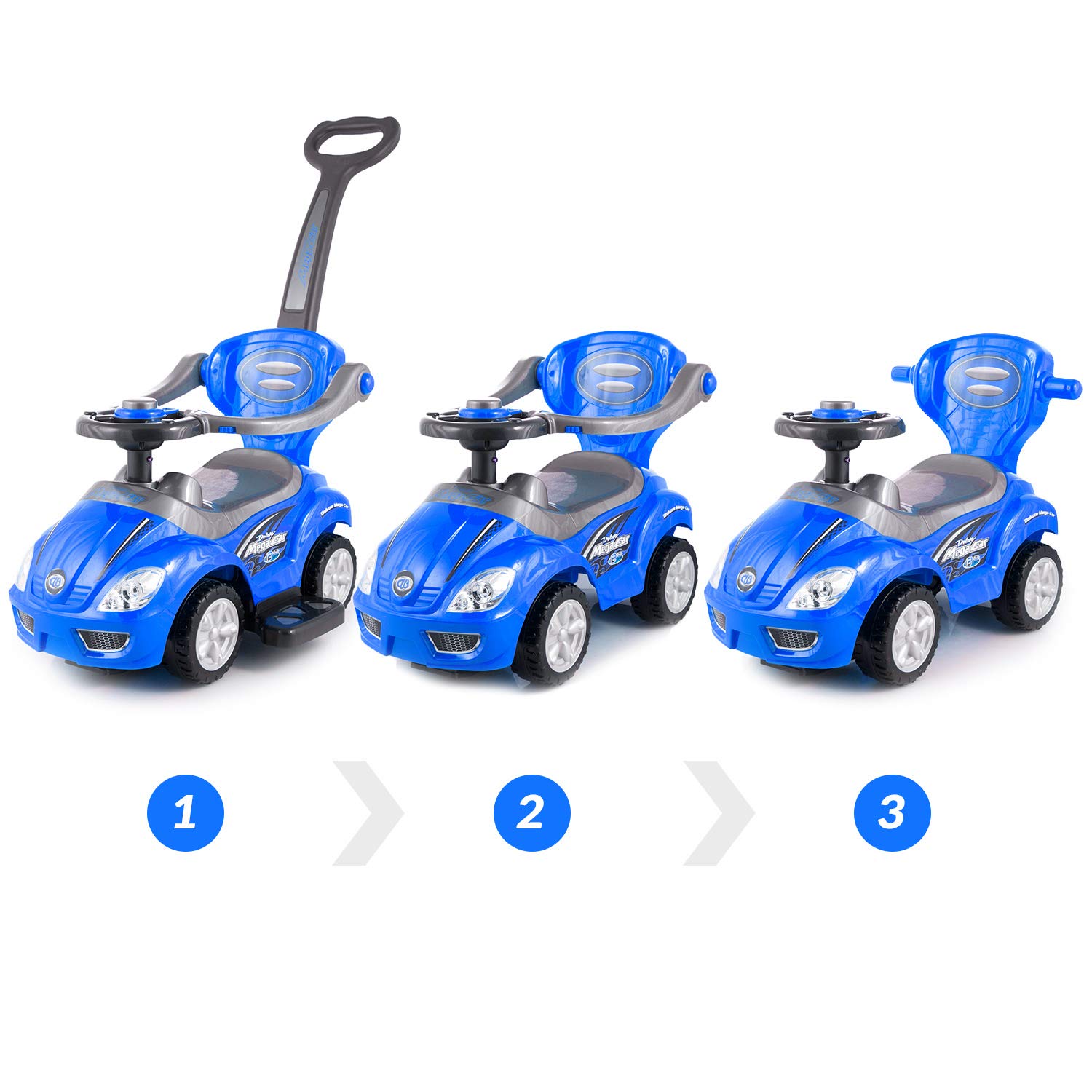 push along car with parent handle