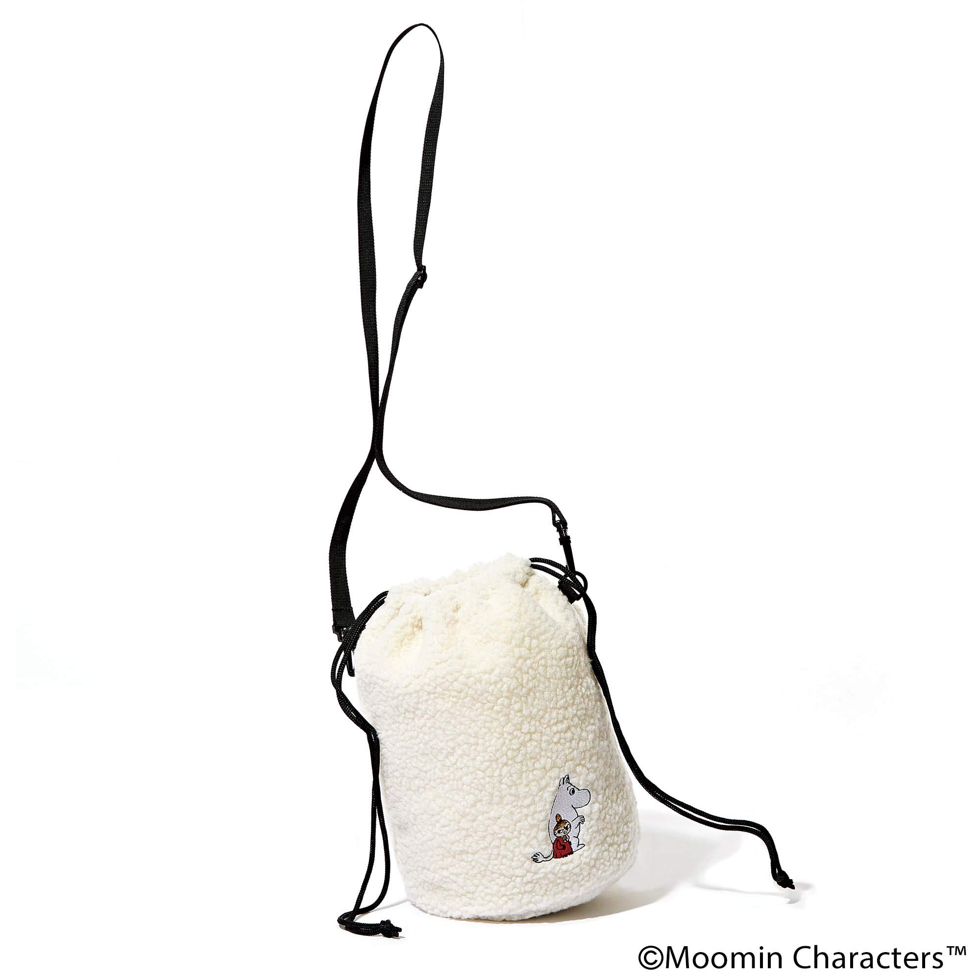 otona MUSE(オトナミューズ)2021年1月号/雑誌付録 ムーミン 刺繍ワッペン付きボアポシェット