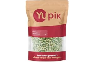 Yupik Wasabi Peas, 1 kg – Crunchy & Spicy Vegan Snack, Gluten-Free, Kosher, Ideal for Trail Mixes and Snacking