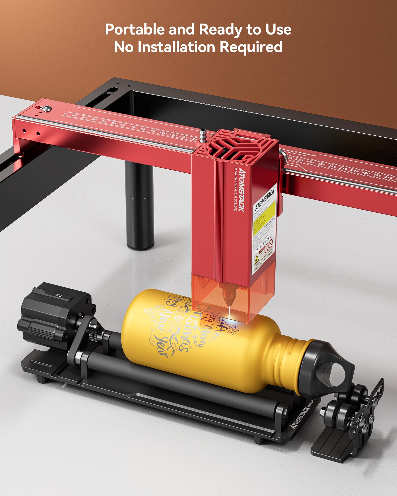 Atomstack Roller Mua ATOMSTACK R2 V2 Laser Rotary Roller Laser Engraver Multi-Function ...