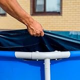Intex Debris/Weather Cover for 3m x 2m Frame Pools 28038 Rectangular Blue view 3