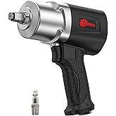 Trivd Frol Air Impact Wrench 1/2" - 1/2 Inch Impact Gun 1/2 Drive, 1500Ft-lbs, 8000RPM High Torque Impact Wrench, Weight 4.74 lb, 1/2 Air Impact Gun for Auto Repair, Tire Shop