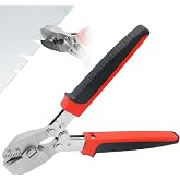 Sheet Metal Notcher - 30&deg; V Notcher Cutting Tools, Professional Hand Notcher, HVAC Tool V Notcher for Sheet Metal and Ductwork, Precision Steel Tool with Safety Lock