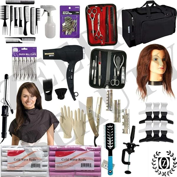 Amazon.com : Professional 24 PCS Cosmetology Kit Hair School