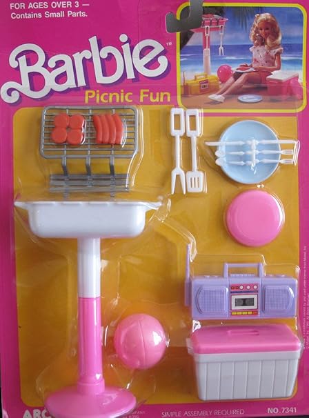 barbie barbecue playset