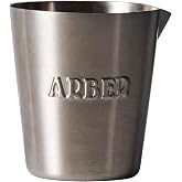 Arber Stainless Steel Measuring Cup 2 fl oz (60 ml) - Engraved Marks | Easy-read engraved fl oz and ml marks - rust-resistant, for measuring plant food, fertilizer and concentrates