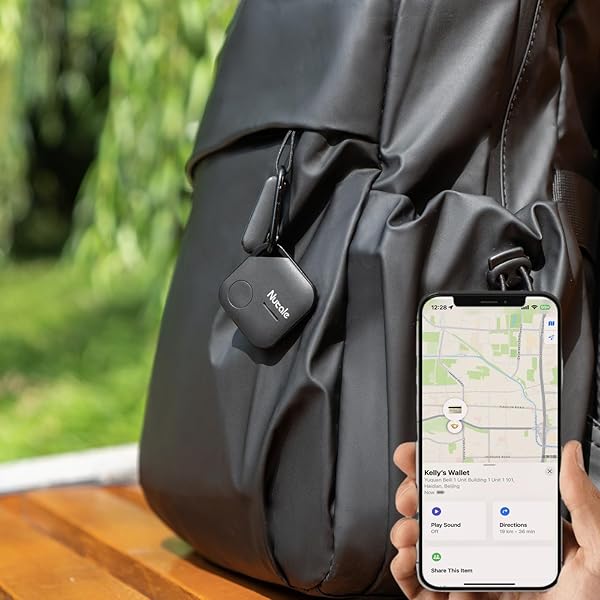 NUTALE AIRPRO KEY FINDER TAG (IOS ONLY), BLUETOOTH TRACKER ITEM LOCATOR WITH KEY CHAIN FOR KEYS PET WALLETS OR BACKPACKS AND TABLETS BATTERIES INCLUDE COMPATIBLE WITH FINDMY APP (WHITE&BLACK, 4 PACK)