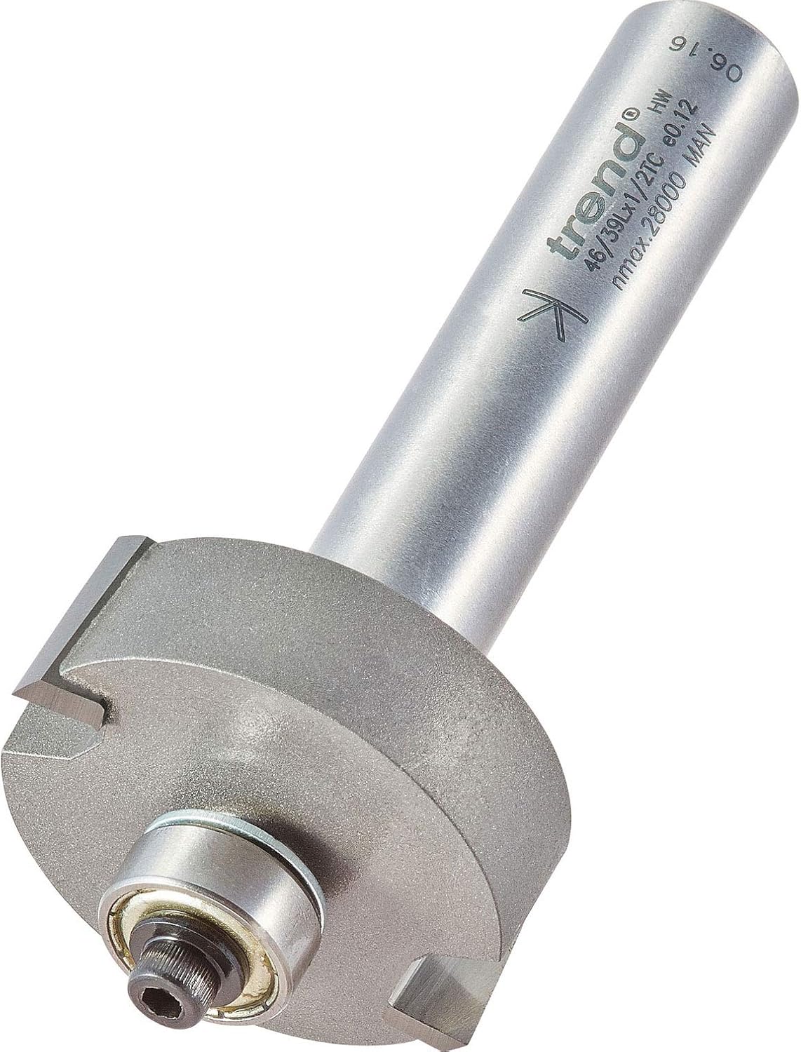 Trend Professional Bearing Guided Rebater Router Cutter, 1/2 Inch Shank, 35mm Cut Diameter & 12.7mm Cut Length