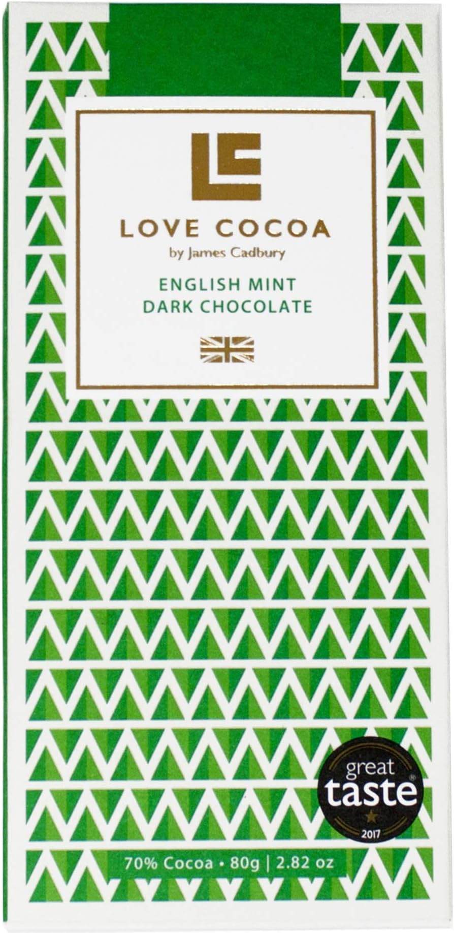 Love Cocoa Dark Chocolate with English Mint