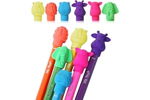 Mr. Pen- Erasers, Cap 60 Pack, Animal Eraser Caps, Erasers for Kids, Pencil Eraser, Toppers