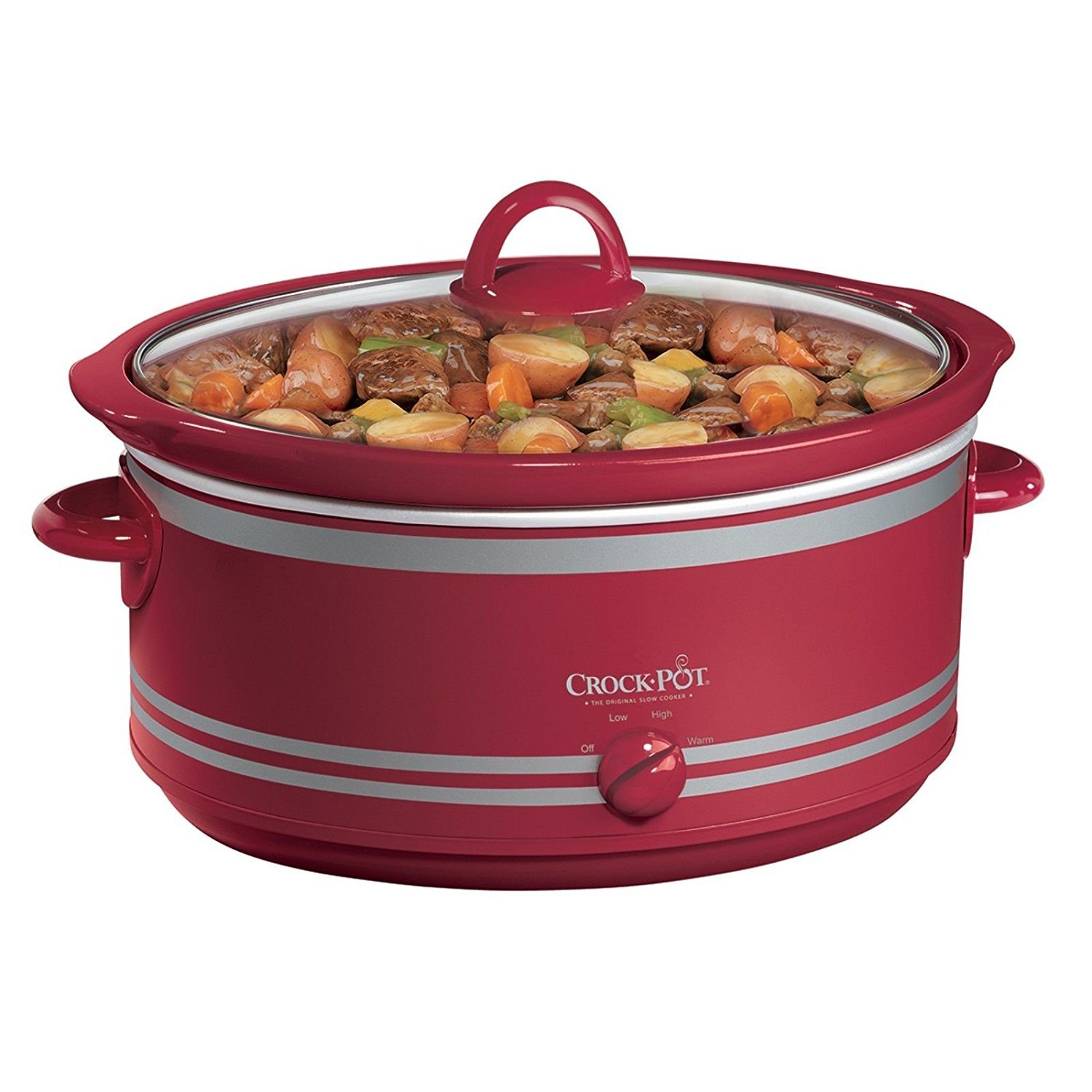Red 7Qt Crock Pot Slow Cooker with Travel Bag (1) 710912941116 eBay