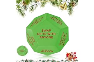 Santa Swap Gift Exchang Dice, 2025 Exchange Dice Game, Christmas Party Gift Exchange Dice Game, 12 Different Sides - Oversize