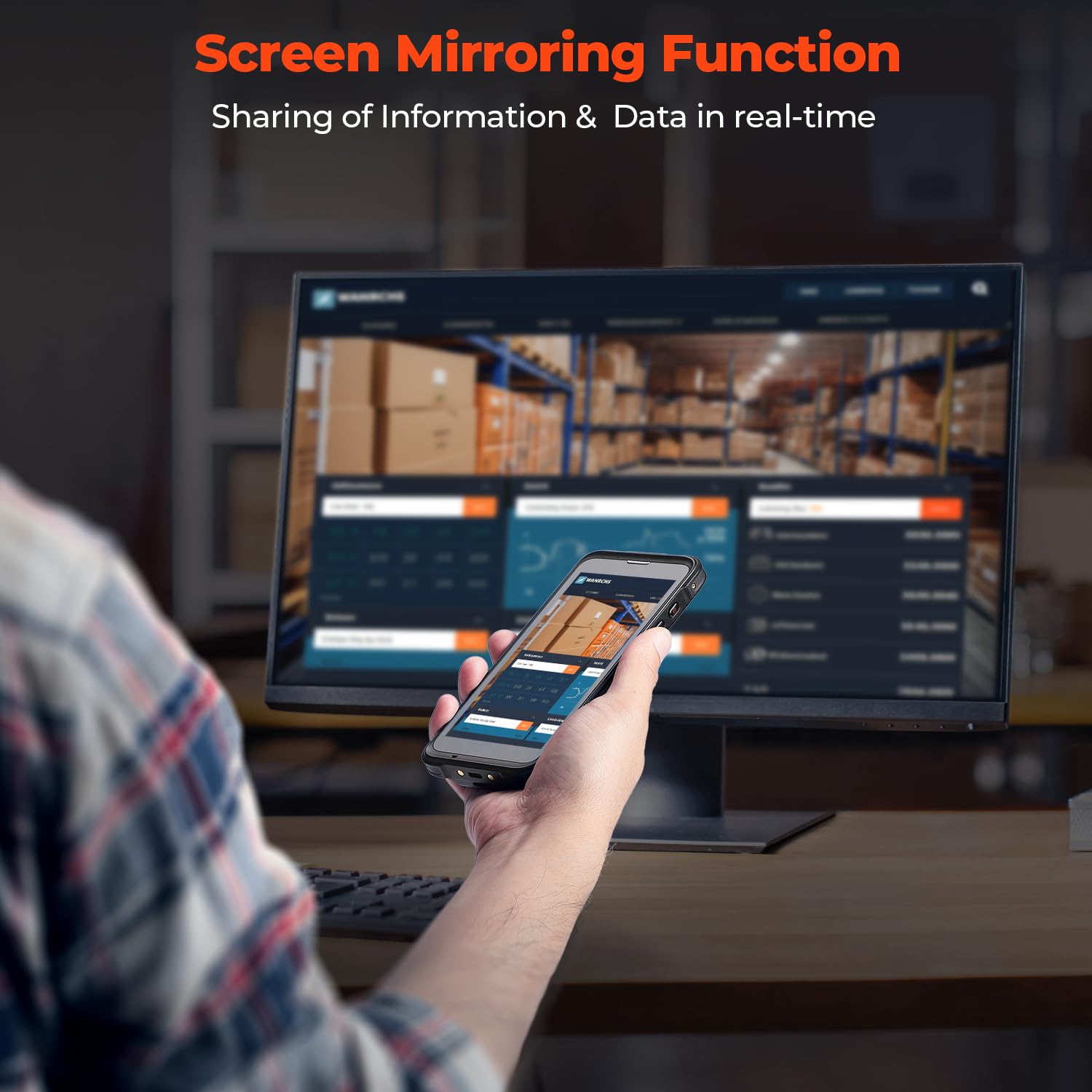 MUNBYN Upgraded Android 13 Barcode Scanner with 5.5
