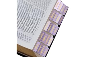 Starboling Bible Tabs,Purple Reposition Laminated Bible Tabs,Bible tabs for Women,Remove & Replace Bible Index Tabs,Easy to Read and Apply Bible Tabs for Women and Man（3Sets-Purple）