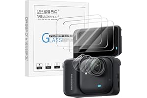 (3+3) Orzero Compatible for Insta360 GO Ultra, 3 Packs Tempered Glass Display Screen Protector + 3 Packs Camera Lens Protecto