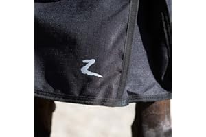 HORZE Nevada Heavy Weight 1200D Waterproof Horse Winter Turnout Blanket (400g Fill) - Black - 81 in