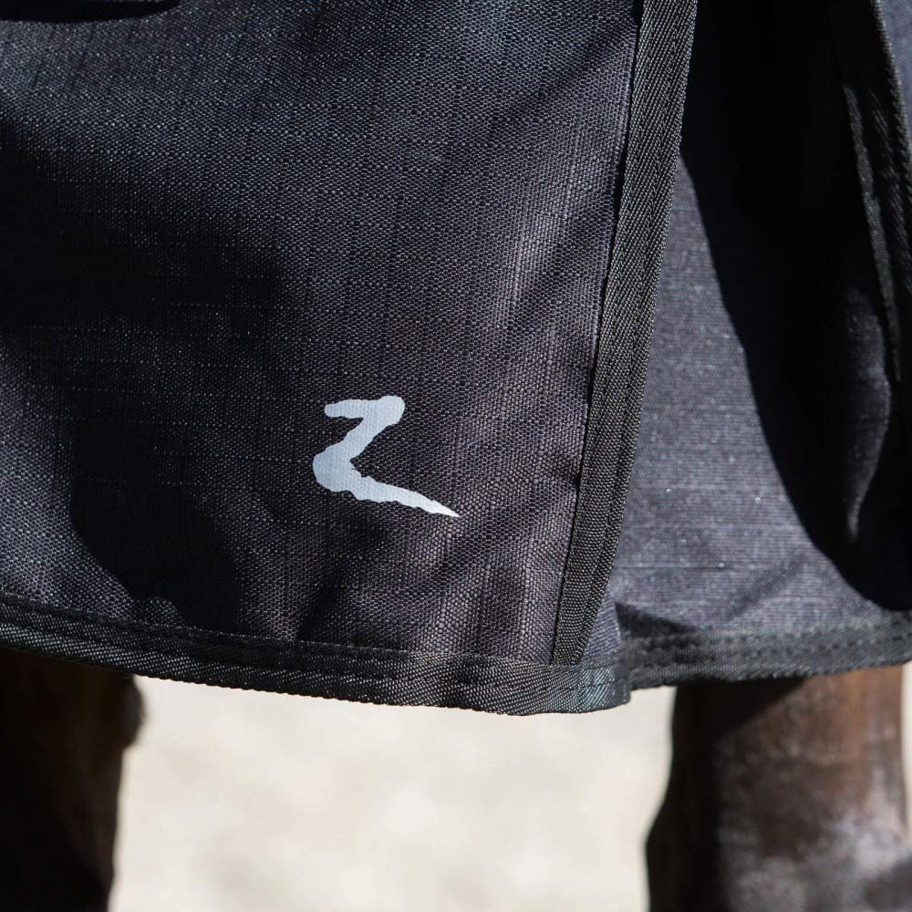 Horze Nevada Turnout Rug Horse Blanket with Heavyweight 1200D and 400G Fill, Breathable, Windproof, Waterproof, Size 3´9-7´3"", Dark Blue, Black, 145