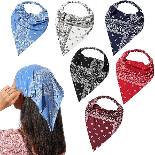 Amazon.com : Syhood 4 Pieces Elastic Hair Scarf Headband