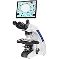 40X-1000X Plan Infinity Laboratory Trinocular Compound Microscope with LCD Touch Pad Screen