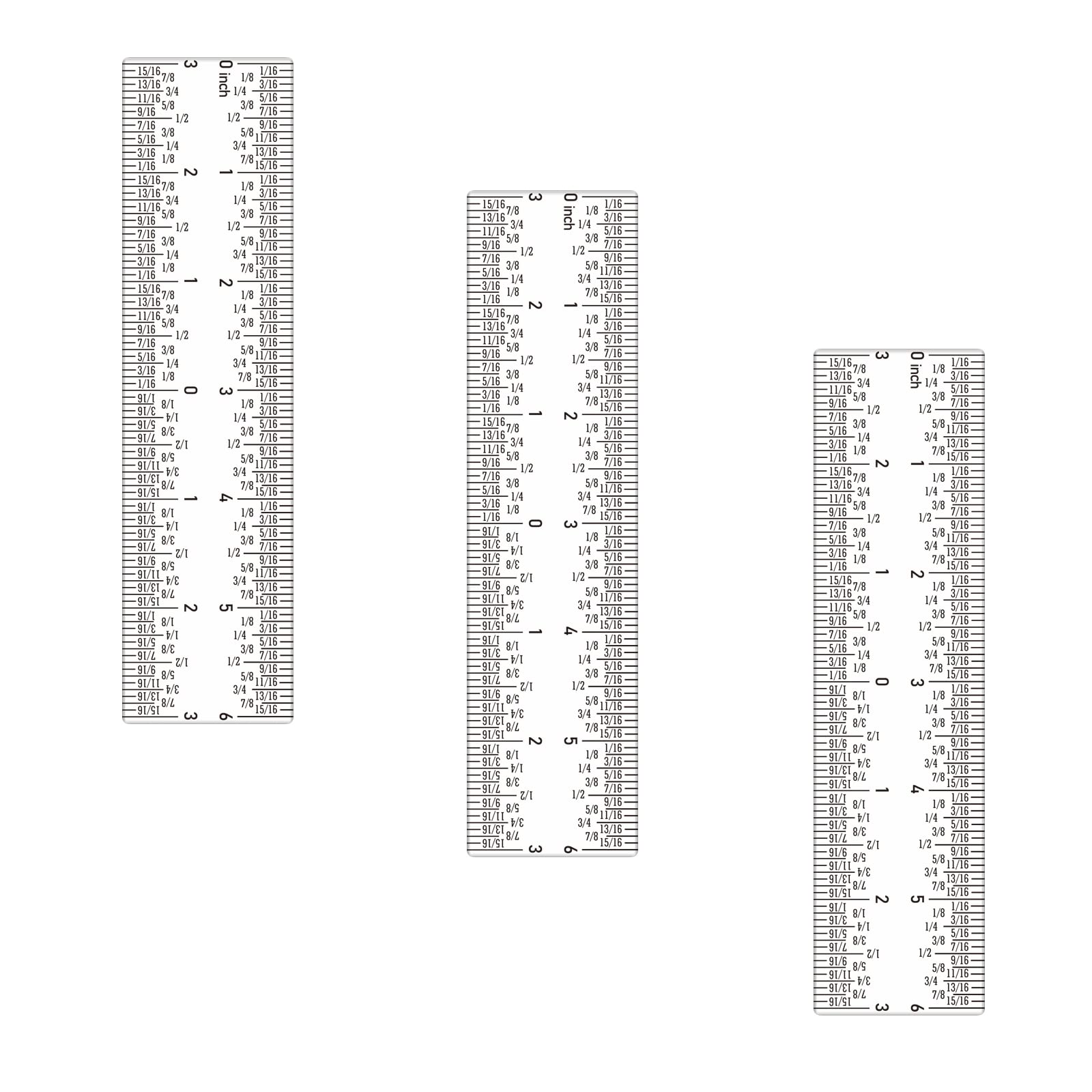 Briartw 3 Pieces Clear Acrylic Straight Ruler Zero-centering Transparent Inches and Metric,Straight Ruler, for Crafting Drafting and General Layout Work Art Framing & Drafting Scrapbooking Crafting