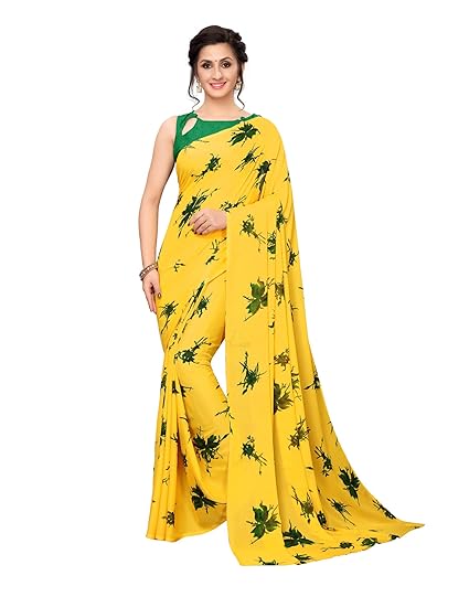 Georgette Saree with Blouse Piece
