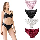 ROSEWARD 100% Mulberry Silk Panties for Women 22 Momme Pure Silk Underwear Bikini Panties Real Organic Silk Brief Undies
