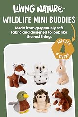 Living Nature Wildlife Buddies 6 x 9 cm Mini Woodland Plush Toys set of 6 view 2
