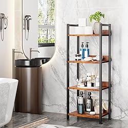Furologee 4 Tier Bookshelf with Drawer, Tall