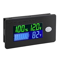 DROK Battery Capacity Monitor, 10-100v Battery